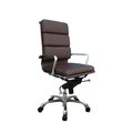 J&M Furniture J & M Furniture 176472 Plush Brown High Back Office Chair 176472